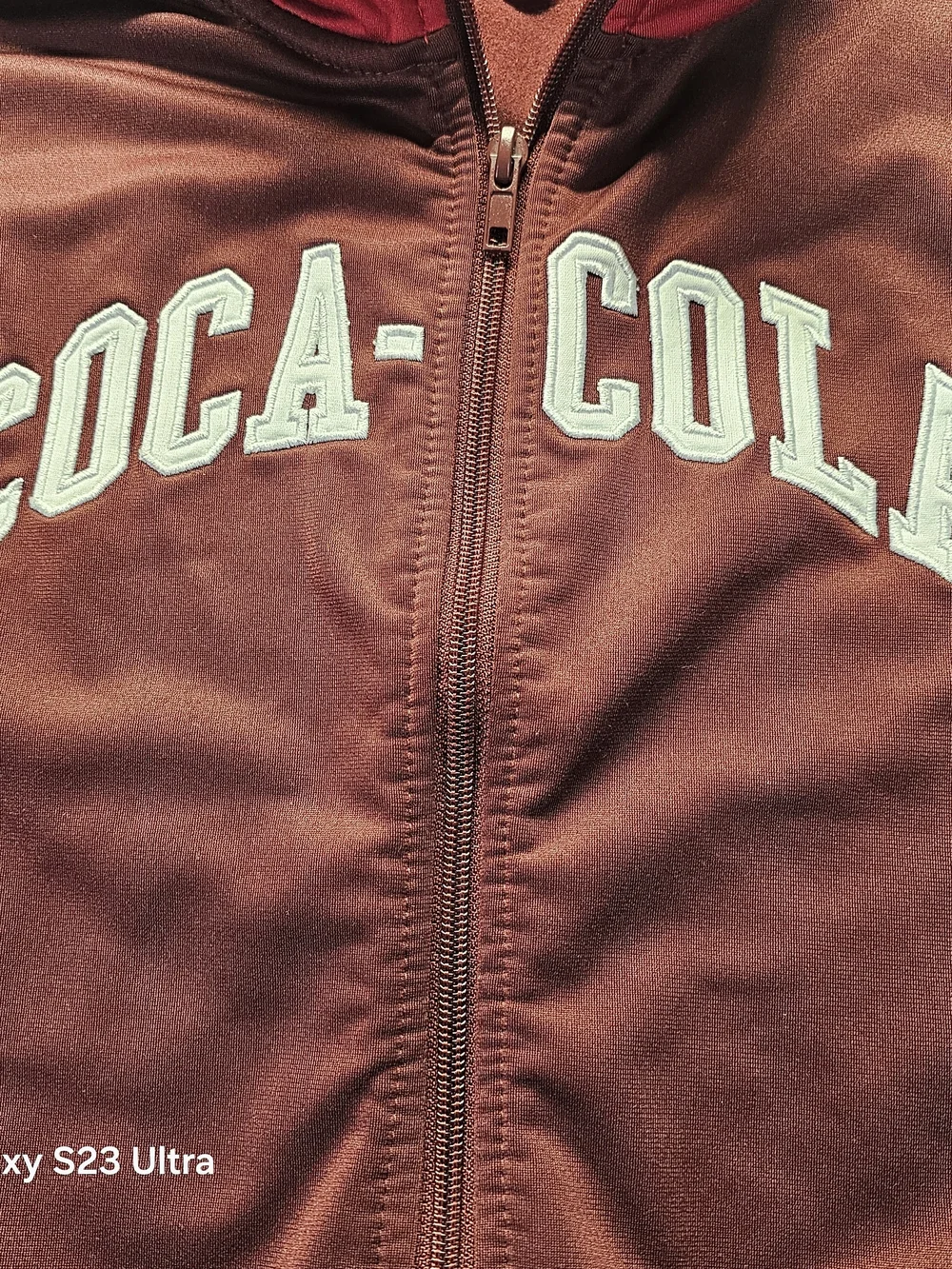 Coca Cola Maroon and Red Track Bomber Jacket